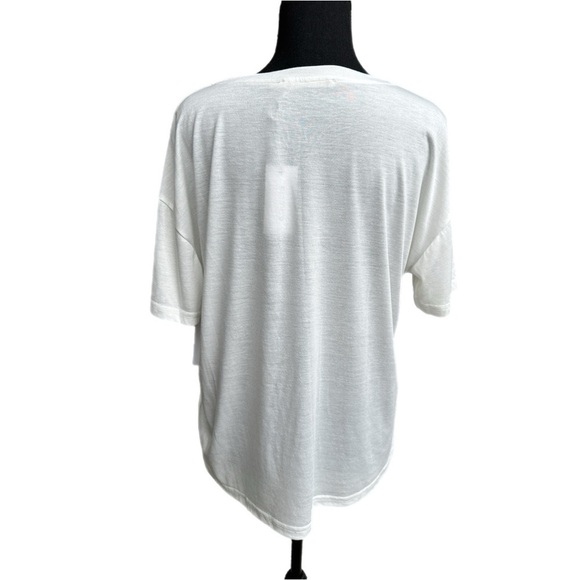 Ellison Bedazzled Eyelash Top White - Picture 5 of 11